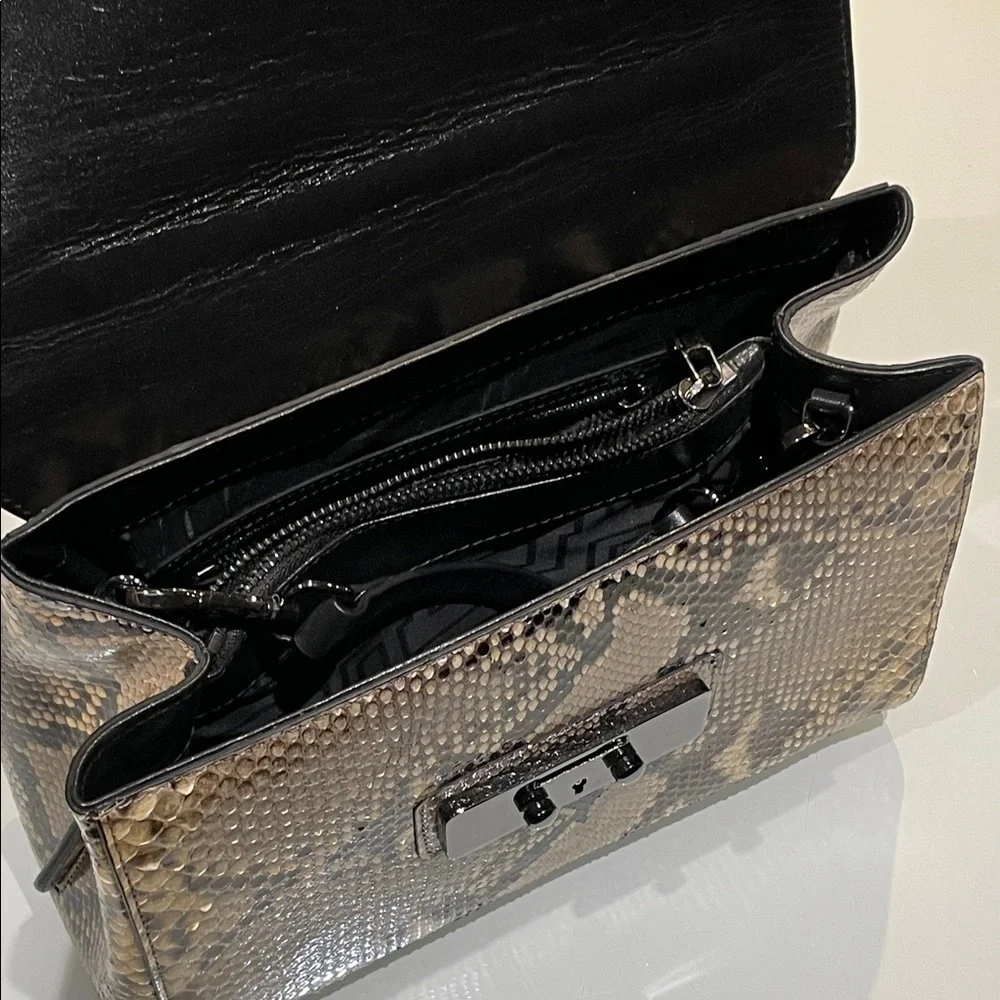 Nursace Snakeskin Print Handbag / Purse Shoulder / Side Bag / Crossbody Bag - Picture 2 of 16
